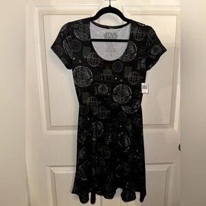 NWT Star Wars Her Universe Disney parks Death Star  pattern skater Dress XS